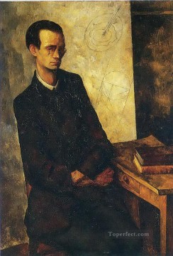Diego Rivera Painting - el matemático 1918 diego rivera